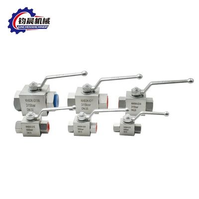 Υψηλής πίεσης βαλβίδα σφαίρας KHB3K-G1/4 500bar Werkseitige Direkt Versorgung