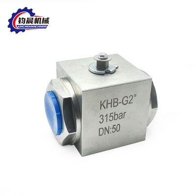 Χάλυβα από ανοξείδωτο χάλυβα KHB-G2'' 315bar Βαλβίδα σφαίρας υψηλής πίεσης Υδραυλικό αέριο/νερό/έλαιο